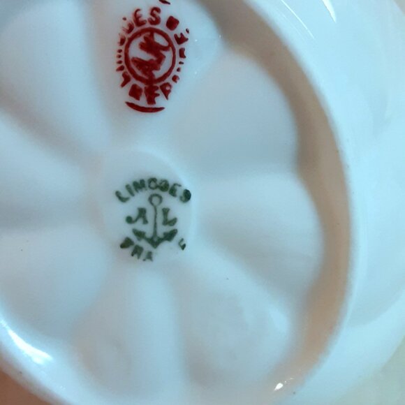 AK Klingenberg Limoges France porcelain nut/candy basket - gilt trim - Picture 4 of 4